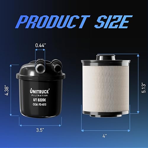 Miniatura 2 de FD-4615 6.7 Powerstroke Ford Filtro de combustible diesel 2011-2016 Ford F250 F350 F450 F550 Super Duty Diesel Truck 5 Micron Kit Separador de Agua