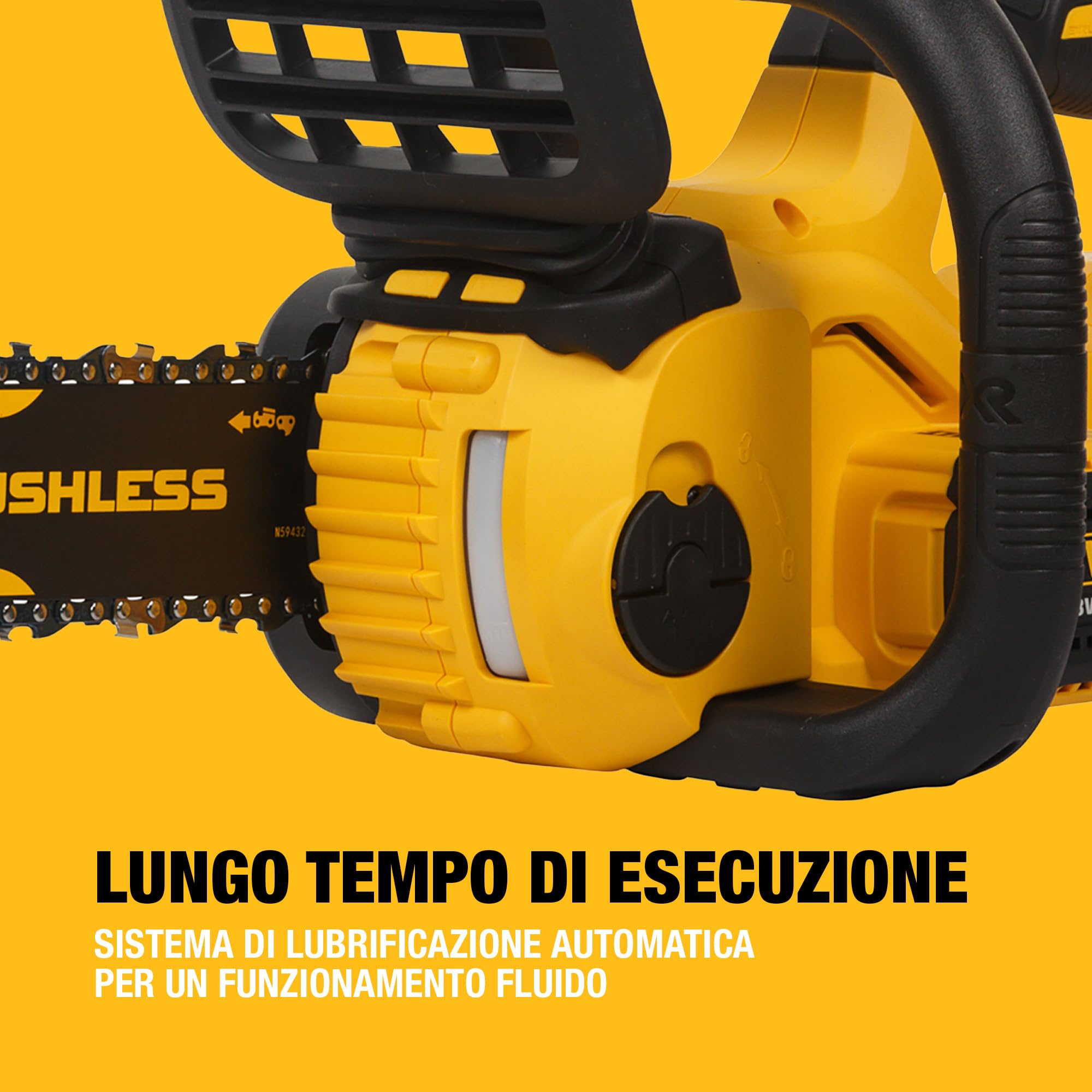 DEWALT Motosega Compatta Brushless 30cm 18V XR, Solo Utensile, DCM565N-XJ