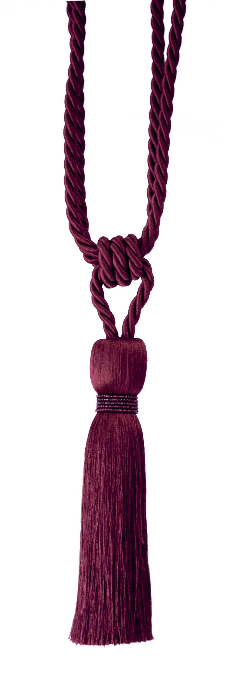 Jones Interiors Red Milly Designer Tie Back / Crystal Tassel For Curtain Fabric (Wine)