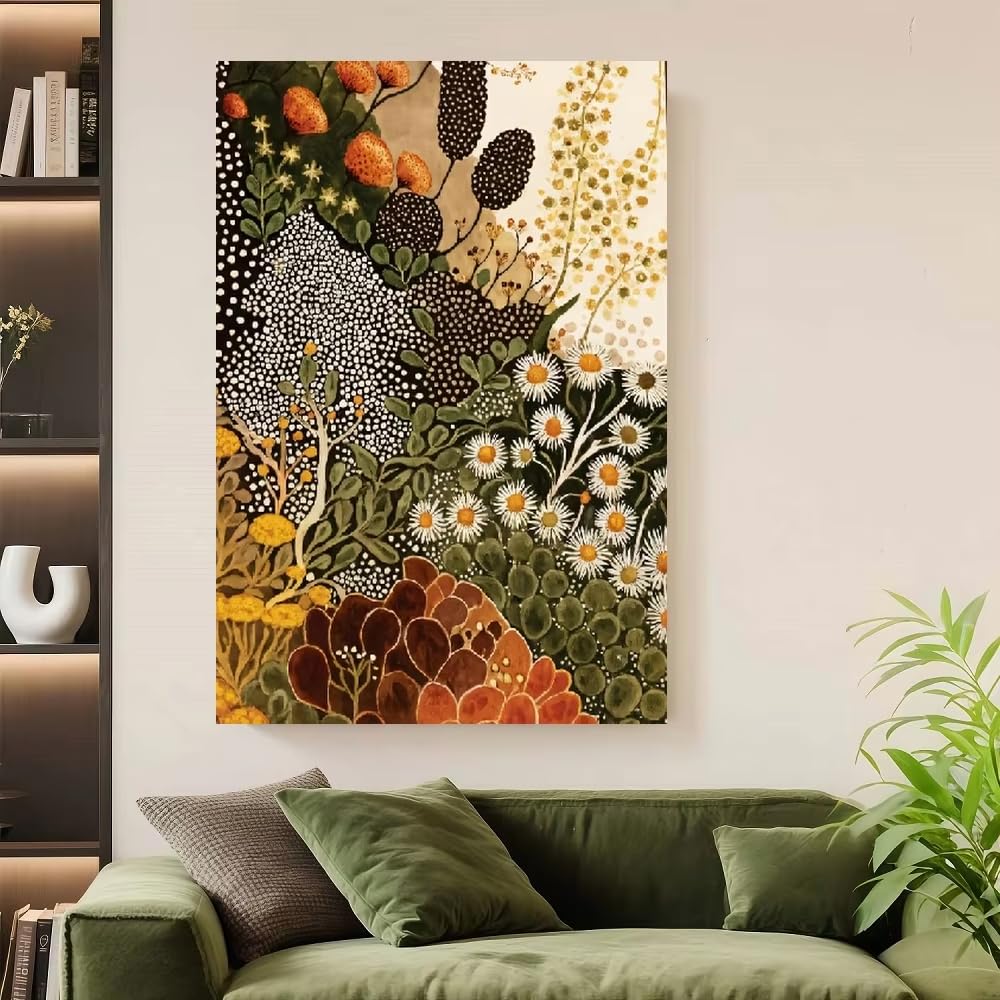 DFZEWKI Minimally Designed Restaurant with Nordic Style Geometric Murals, Living Room Decor Without Frames Ideal(70x100cm(28x39in)/No frame)