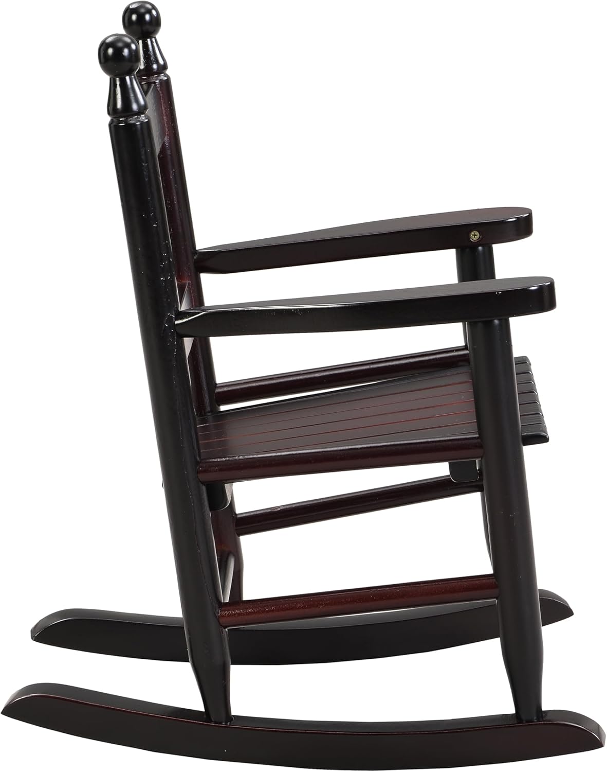 Modern Classic Toddler Rocker Chairs, Indoor & Outdoor Kids Rocking Chair for Children Ages 3-6, Solid Wood Children's Rocking Chair Suitable for Patio, Garden, Playroom, Balcony,Black