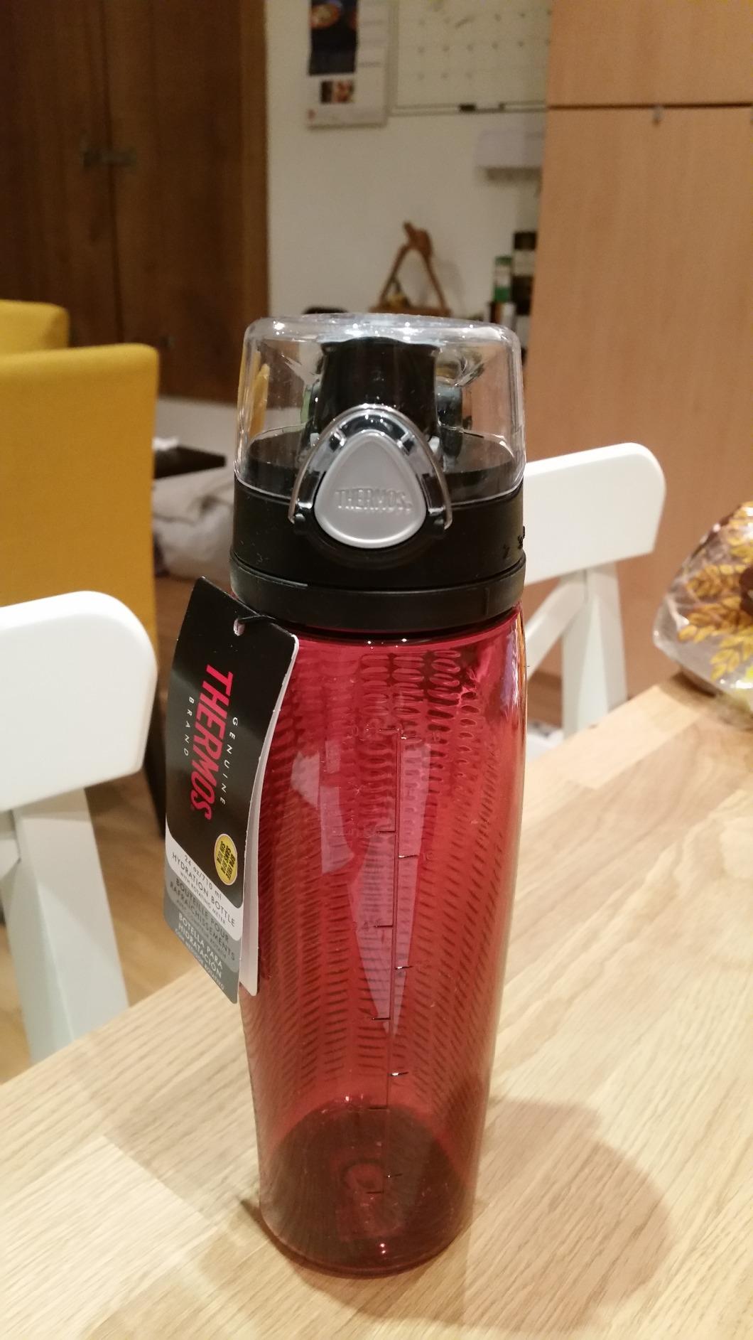 Thermos Nissan Intak Hydration Water Bottle with Meter, Blue Amazon