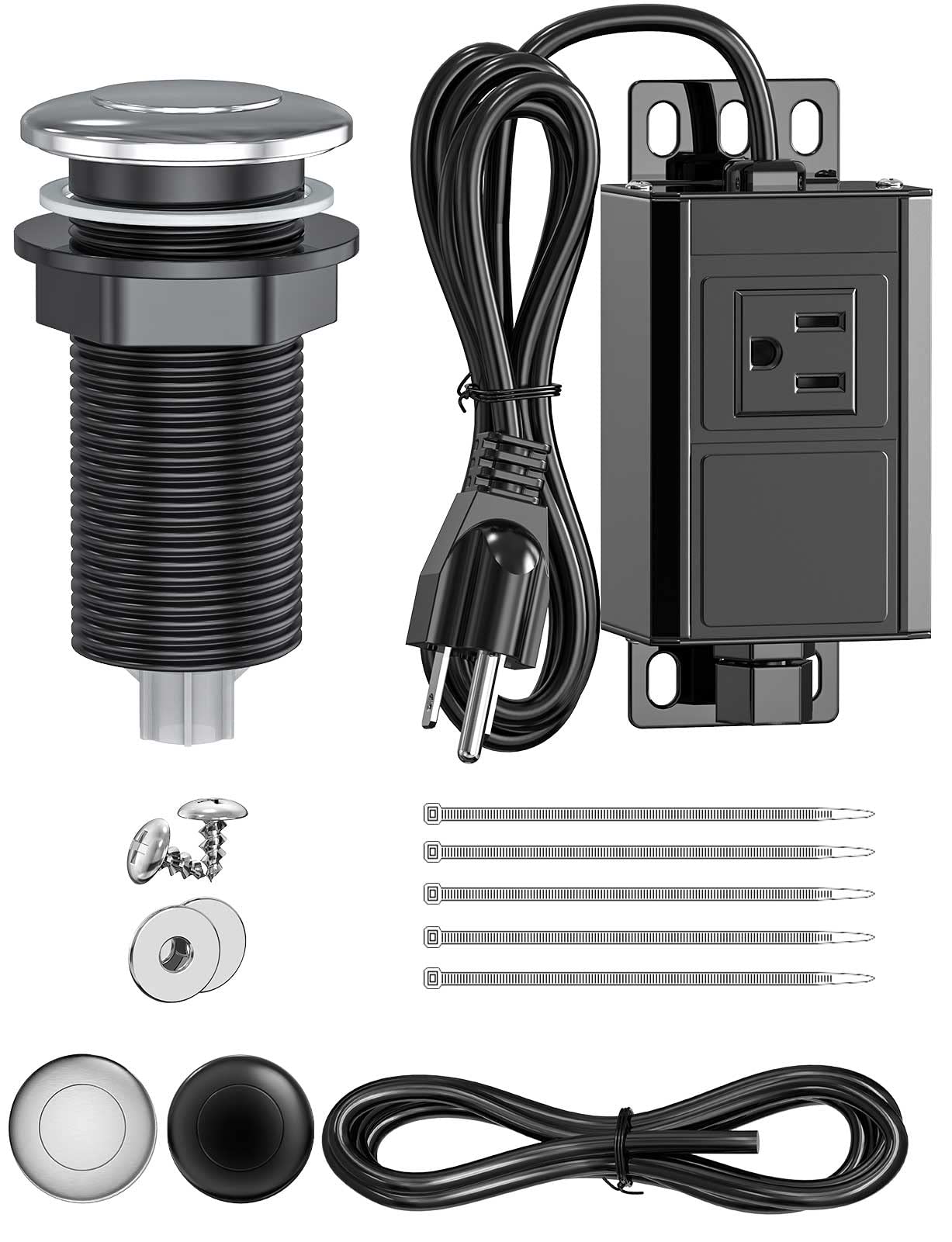 Buy Garbage Disposal Air Switch, 2.75" Sink Top Push Button Switch