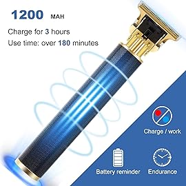 YOGINGO Professional Hair Trimmer for Men, Beard Trimmer Hair Clippers for Men, Cordless Rechargeable Hair Trimmer Metal Body Cutting Grooming Kit,Beard Shaver Barbershop