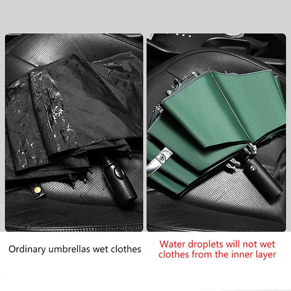 review Vilihkc Inverted Umbrella Car Umbrella Windproof Umbrella Golf Umbrellas Travel Umbrella Windproof Automatic Umbrellas 10 Ribs Umbrella Teflon Umbrella in Rain