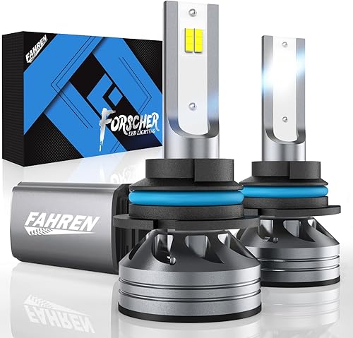 FAHREN Bombillas de conducción 9007HB5, 24000 lm, superbrillante, 6500 K, blanco frío, 9007 de haz alto y bajo, IP68 impermeable, paquete de 2