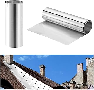 ZHAO 8'' x 13' Aluminum Flashing Roll Roof Flashing, Metal Roofing Panels Roof Strip for Sealing Windows Doors, Shed Weatherproofing Areas