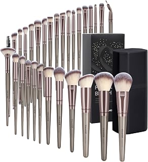 MAANGE Pinselset Makeup – 30-teilig, Make-up-Pinsel-Set für Grundierung, Puder, Rouge, Concealer, Kontur, professionelles für Augen- und Gesichtskosmetik