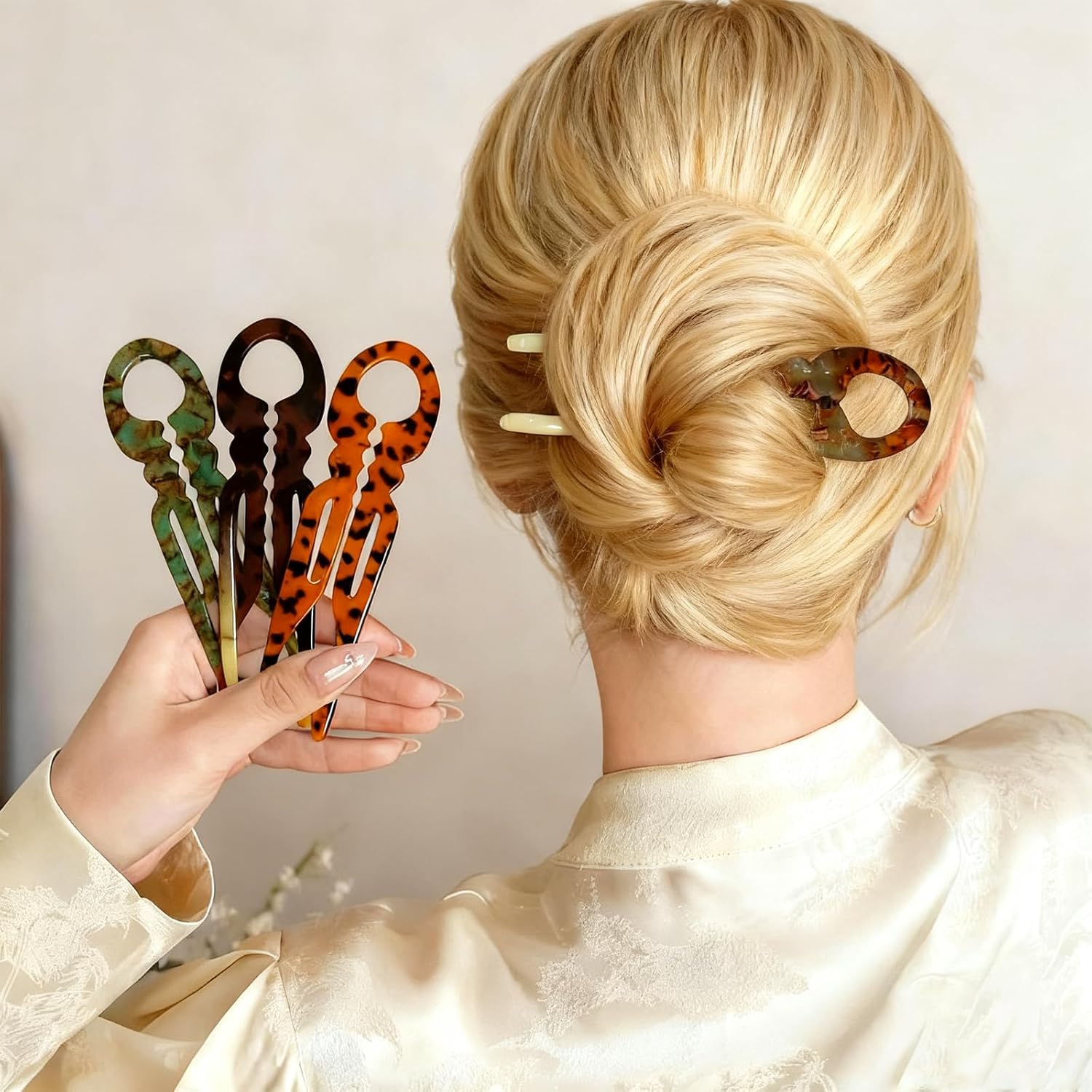 Prestige French Hair Pins, New Hairpins Accessories Elegant Hair Clips for Women, Suitable for Most Hair Types (4PCS) - Image 8