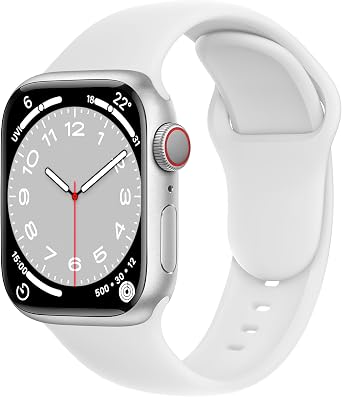 C1D Band for Apple Watch Bands Women Men Se Ultra 2 40mm 44mm 46mm 42mm 45mm 41mm 38mm 49mm Series 11 10 9 8 7 6 5 4 3 iWatch Sport Strap Silicone White