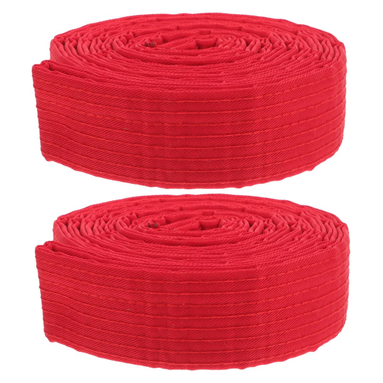 Parliky Family Size Martial Arts Belt Boys and Girls' Judo Belt Taekwondo Belt Red Cotton Training Belt for Ages