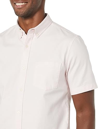 Miniatura 5 de Tienda Essentials Camisa Oxford elástica de manga corta ajustada con bolsillo para hombre
