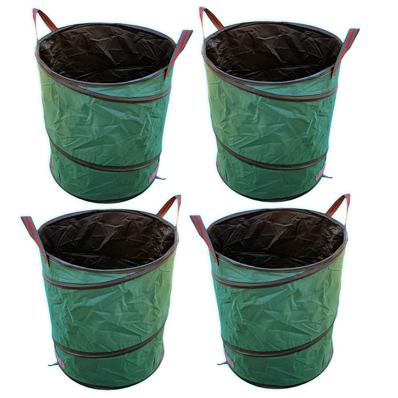 4 x 140 Ltr. PopUp Gartenabfallsack Polyester Oxford 600D Gartensack in Premium Qualität - robust und faltbar
