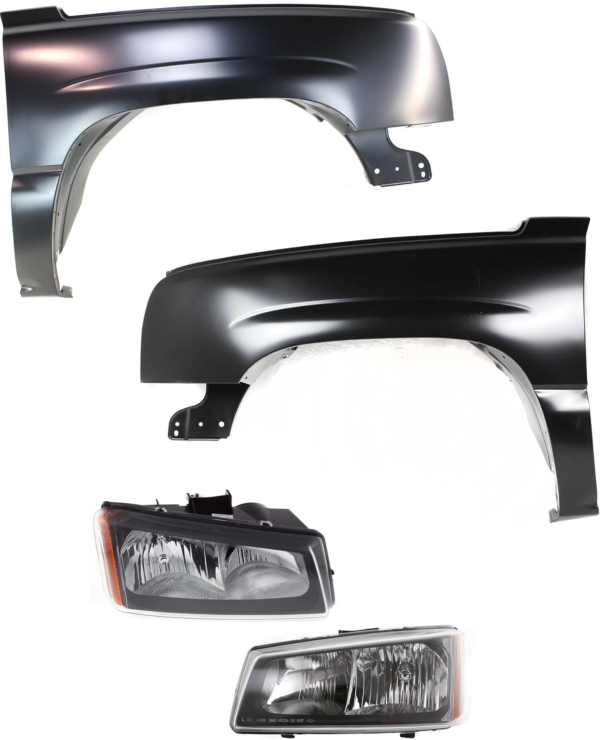 Garage-Pro Front Fender Liners - Set Of 2 For 2004-2009 Mazda 3 - Driver & Passenger Side