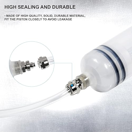 Miniatura 5 de Bomba extractora de aceite de motor Bomba de extracción de líquido de frenos Jeringa Vacío Llenado y extracción Capacidad de la bomba 500CC