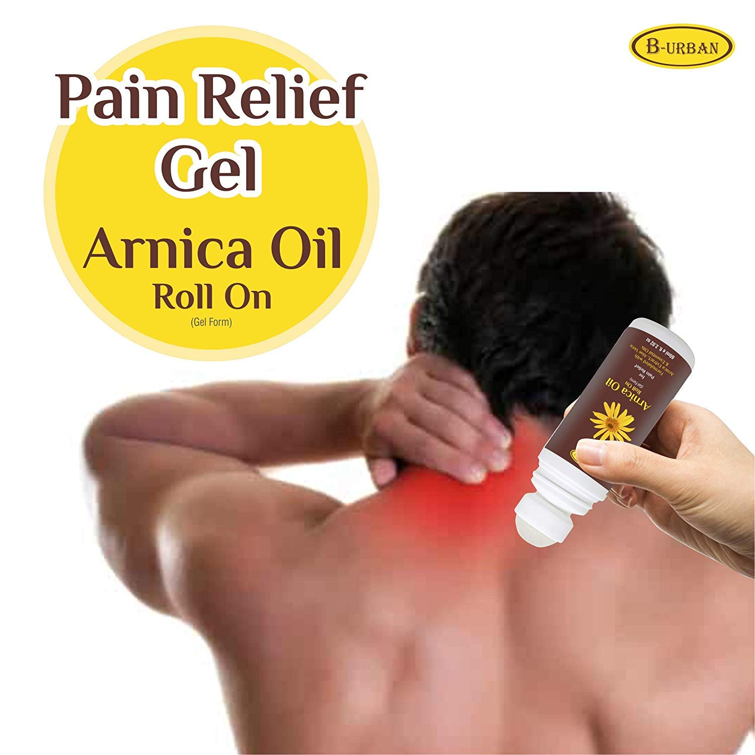 Buy BUrban Pure & Natural Arnica Oil Rollon For Faster Relief from