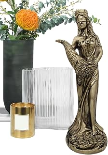 zwxqe Escultura de la de la – Estatua de resina en miniatura de la suerte griega | Exquisito adorno para el hogar, escultura de buena para amigos y familiares
