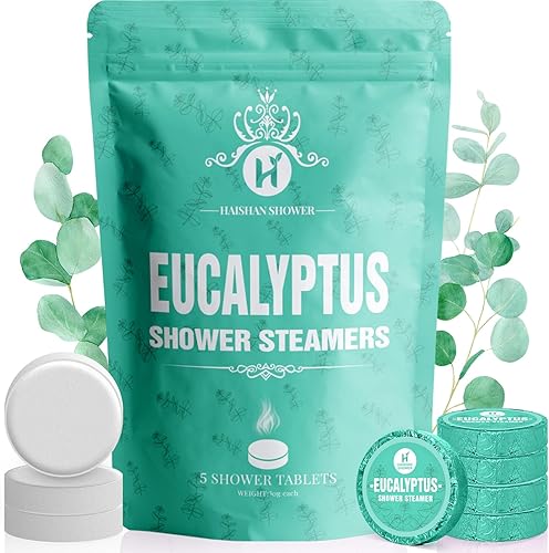 Vaporizadores de ducha, aceite esencial de eucalipto orgánico, paquete de 5 bombas de ducha, rellenos de cesta de Pascua, regalos para mujeres u