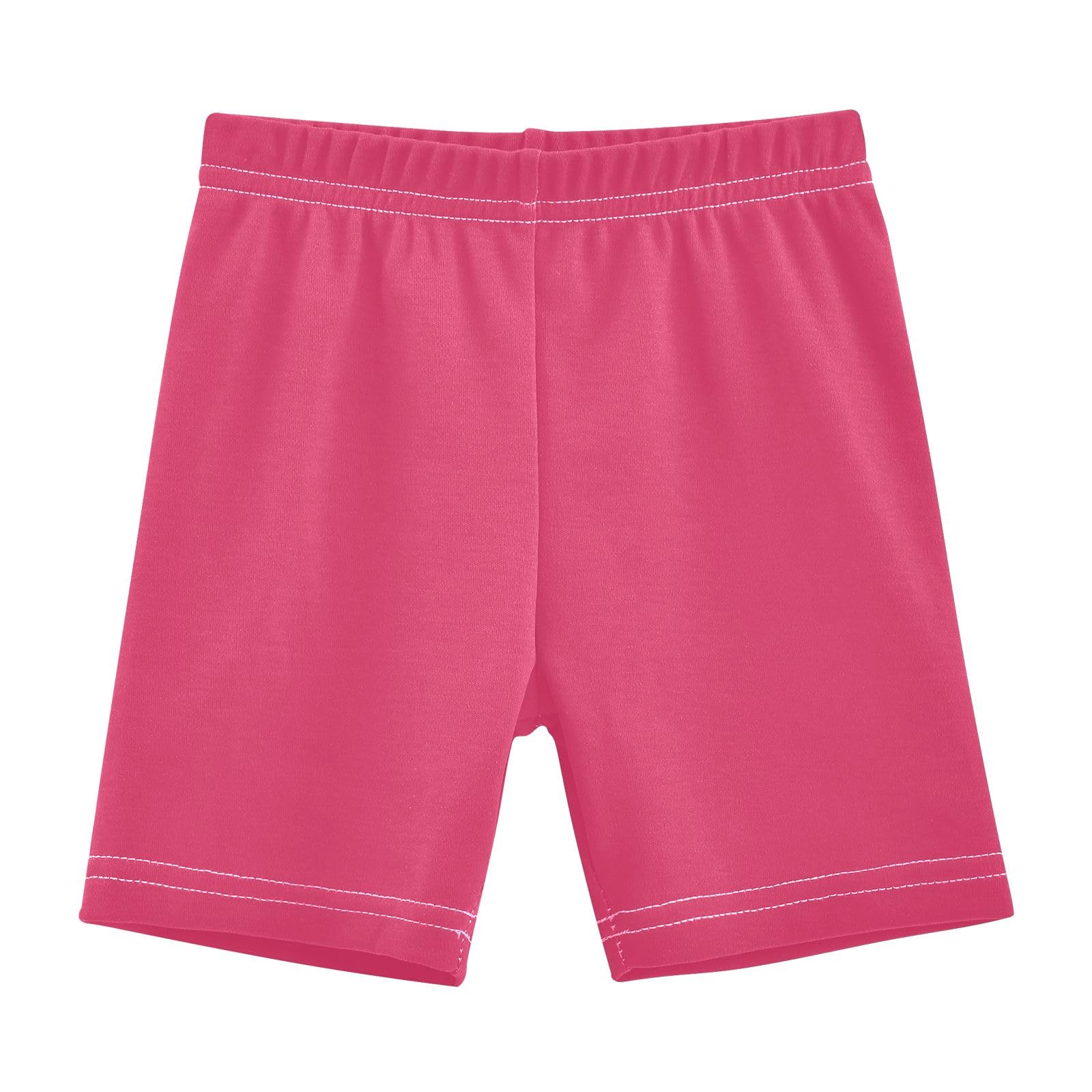 CHIFIGNO Girls Cartwheel Shorts Breathable Bike Shorts Kids Under Dress Dance Short Cerise 4T