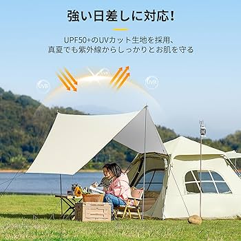 Amazon.co.jp: CAMEL CROWN テント ワンタッチ 5-6人用