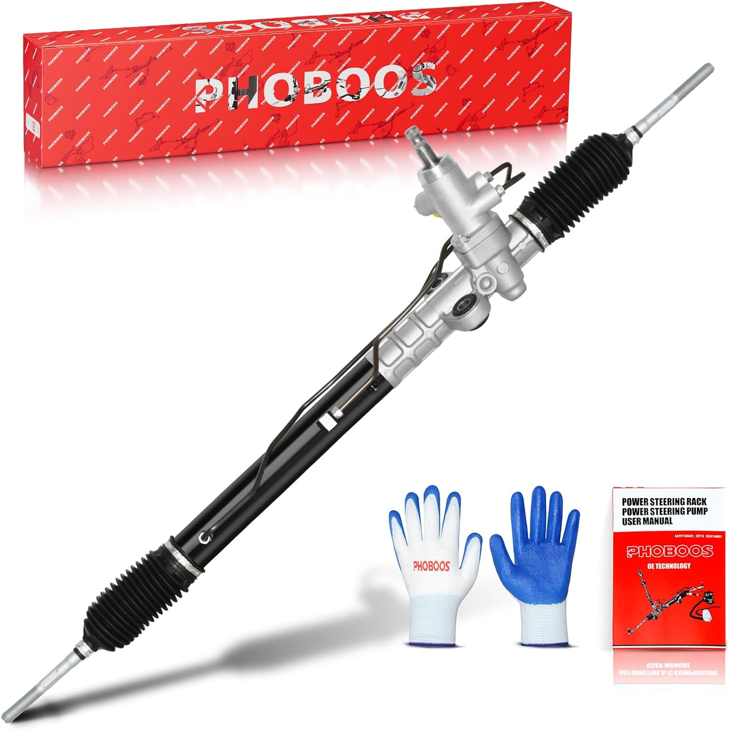 PHOBOOS Hydraulic Power Steering Rack and Pinion Assembly