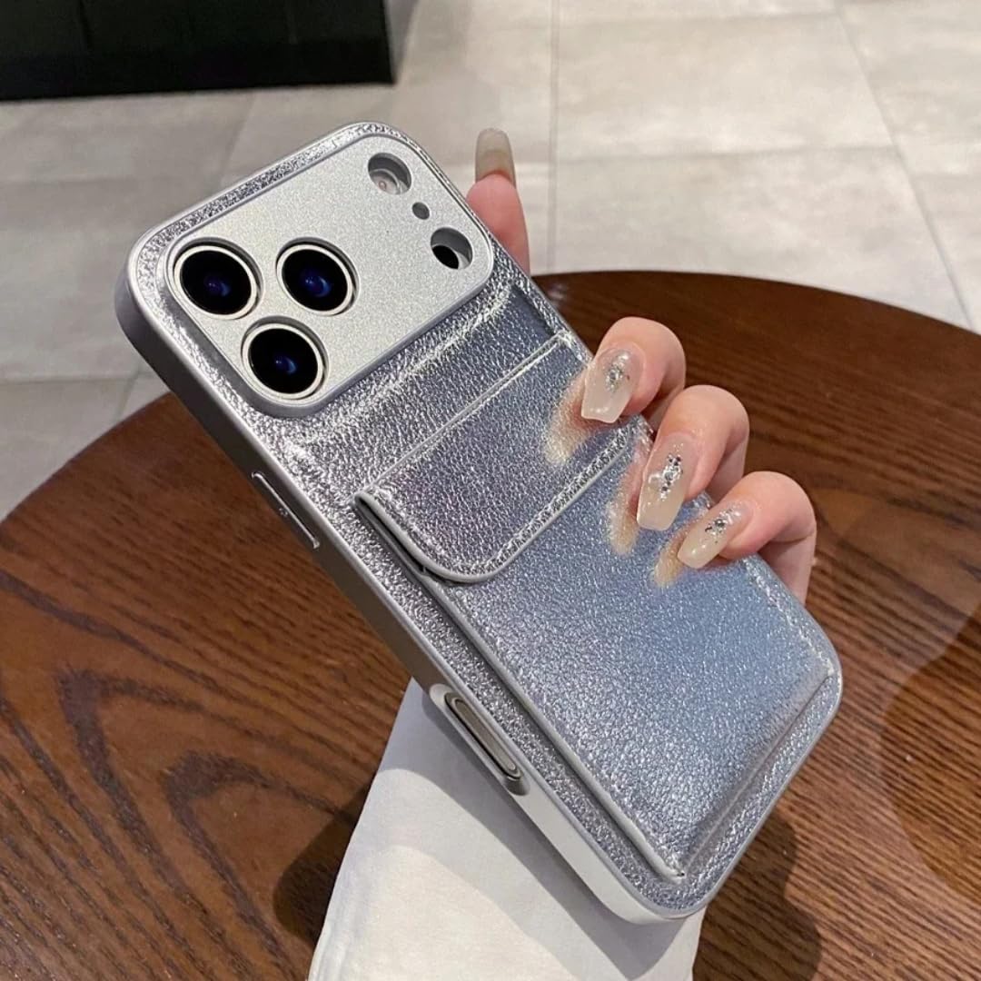 Étui portefeuille iPhone 13 argent pour simplifier vos déplacements urbains - 7