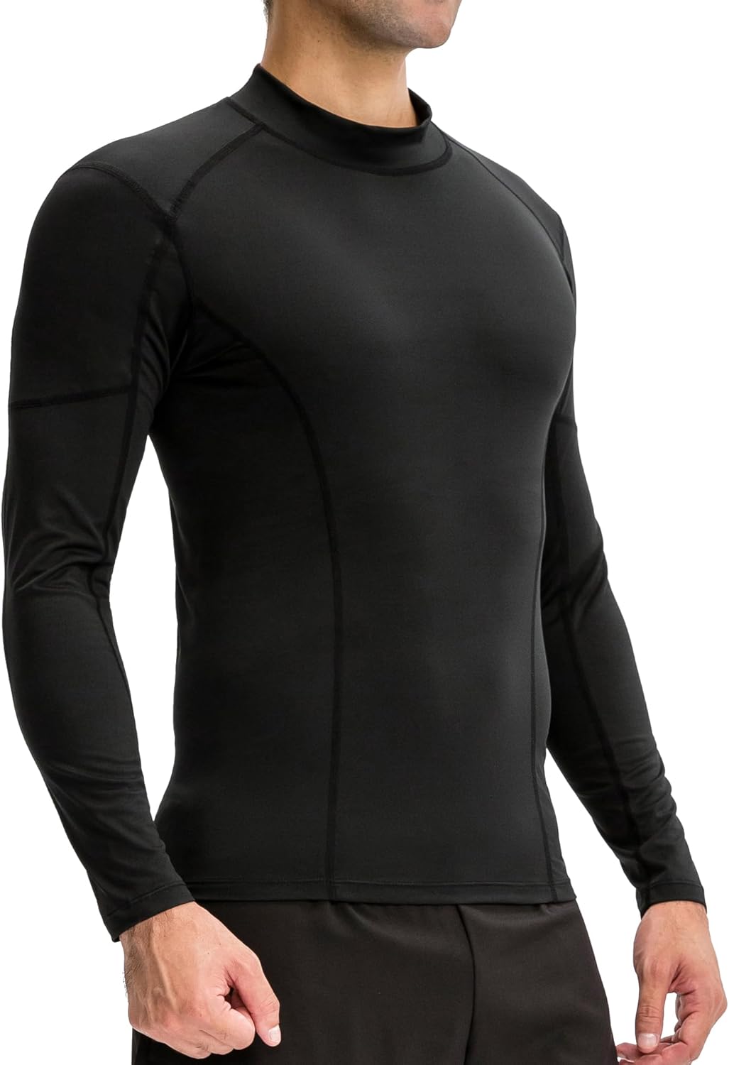 2/3 Pack Men's Compression Shirts Long Sleeve Workout Shirts Mock Turtleneck Athletic Base Layer Active Undershirts Tops - Image 4