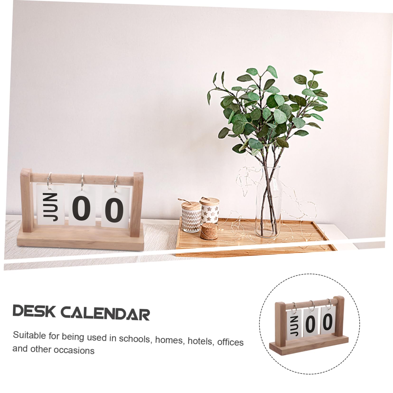 SEWACC 5 Piezas baratijas de calendario accesorios para escritorio calendario de escritorio decoración oficina decoración calendario perpetuo para calendario de pie