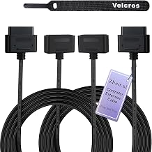 2-Pack Extension Cable for SNES Controller, 6FT/1.8M Replacement Cord for SNES/SFC Console & Controllers - Enhanced Gaming Comfort & Flexibility 2