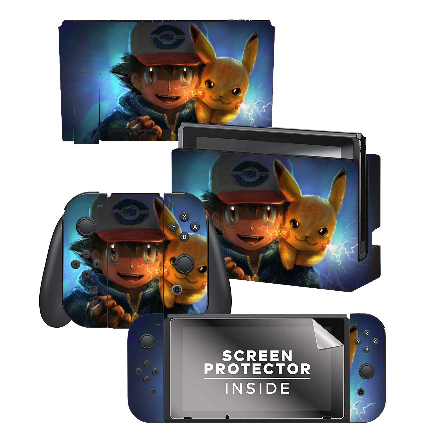 ELTON 3M Skins Decal for Nintendo Switch, Anti-Scratch Durable Cover Sticker Matte Protector Vinyl Wrap Full Set Faceplate Joy-Con Console Dock design 7 [video game] (B08YNR7284) Amazon Price History, Amazon Price Tracker