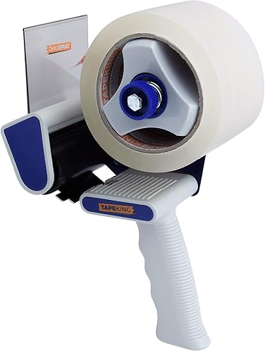 Cinta de embalaje transparente Tape King de 3 pulgadas de ancho (0.106 pulgadas de grosor), 60 yardas por rollo de recarga