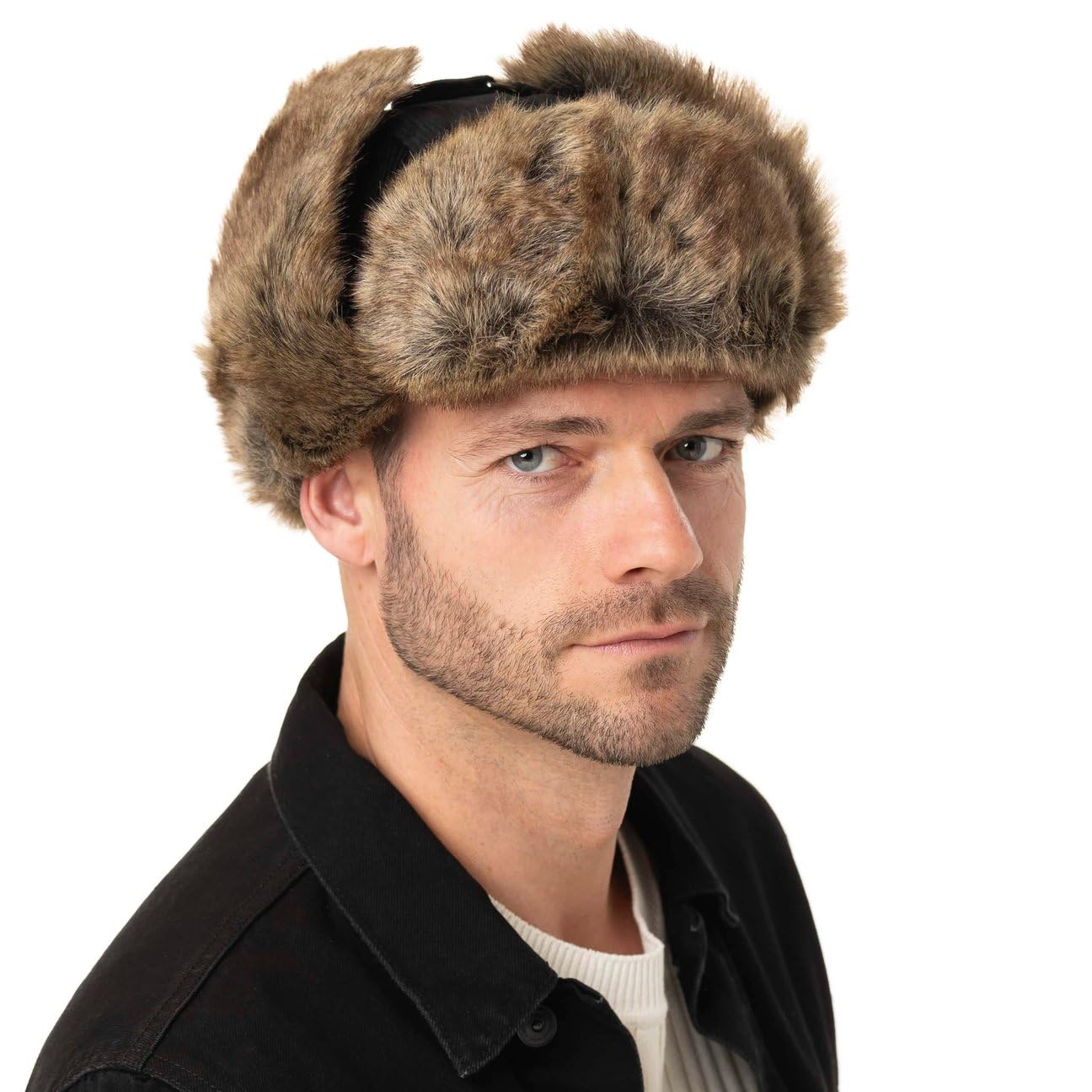 Barts czapka lotnik Rib Bomber czapka zimowa czapka futrzana dzianina ściągaczowa regulowana ciepły