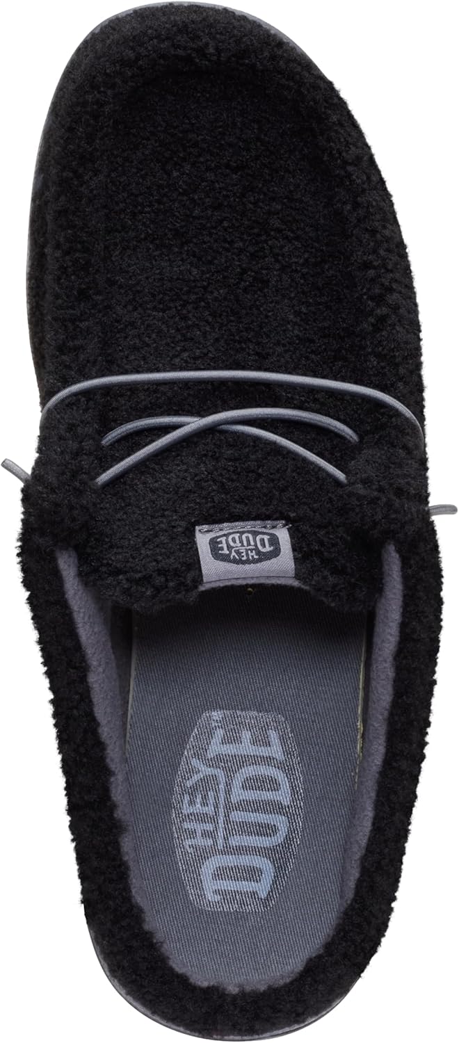 HEYDUDE Men's Wally Slip Sherpa Slip-On Mules | Lightweight Comfortable Shoes for Travel & Casual Wear - Image 3