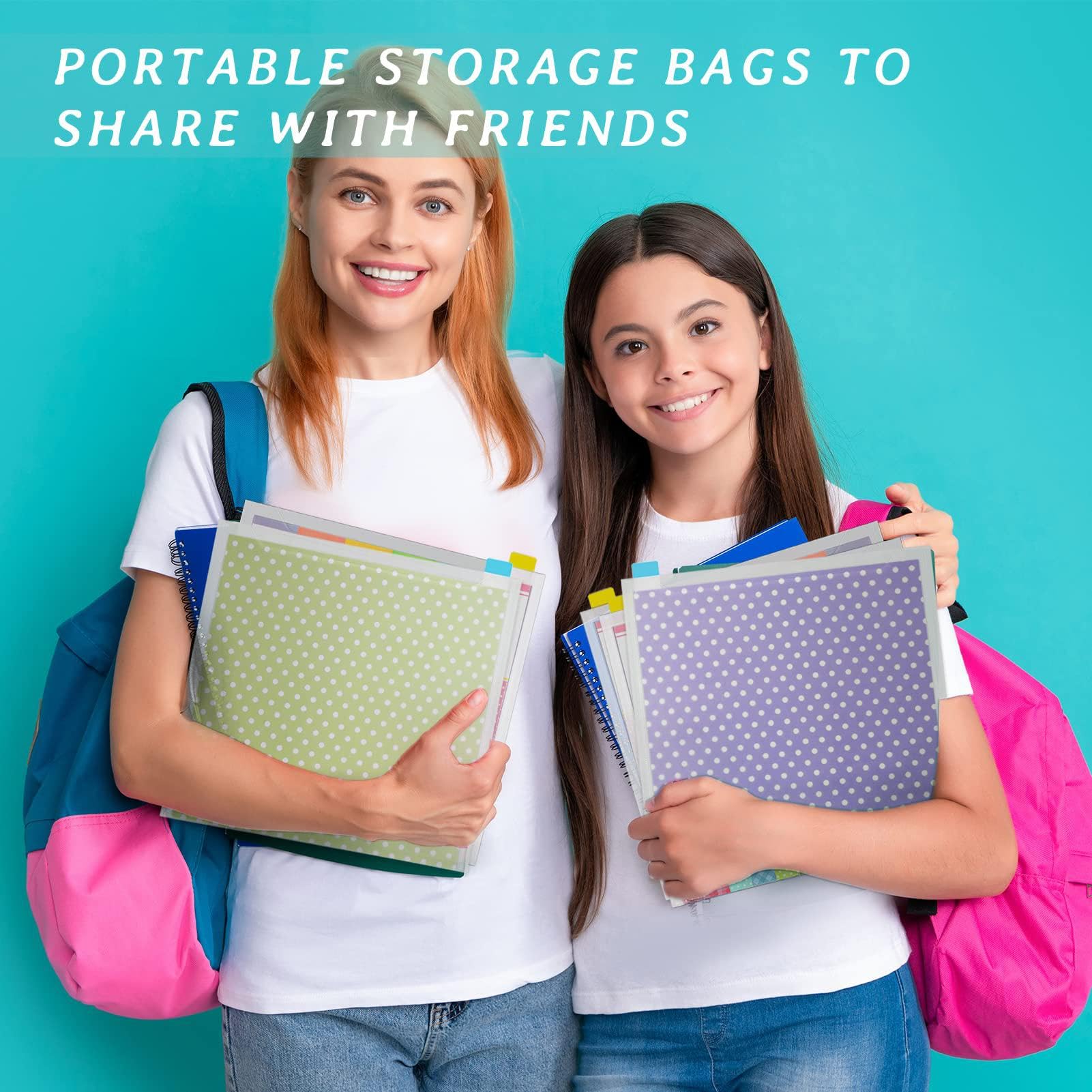 Scrapbook Paper Storage Organizer, Clear Scrapbook Holder Organizer with Sticky Index Tabs, Arts & Crafts Storage Organizers, Scrapbook Paper Organization