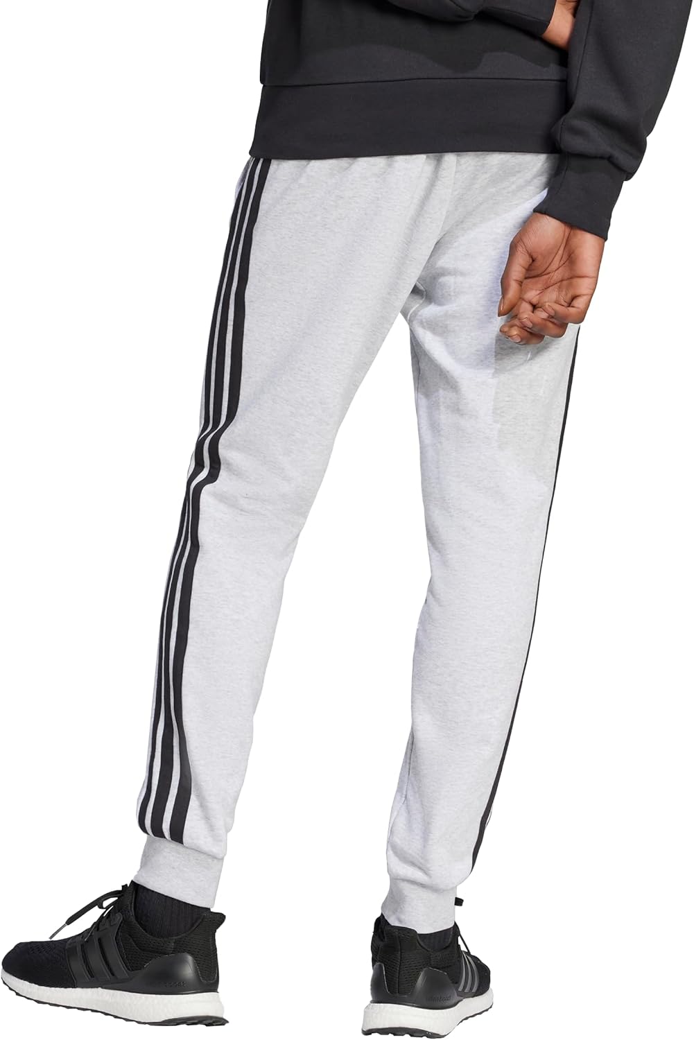 Adidas Mens Essentials 3-Stripes French Terry Pants - Image 3