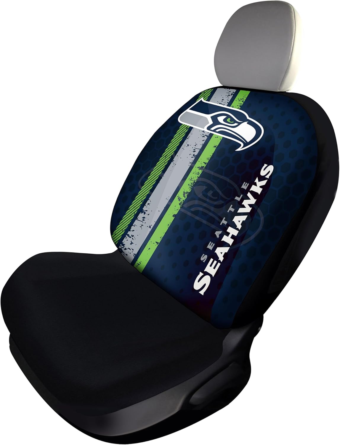FANMATS NFL - Seattle Seahawks SEATCOVERRALLY-Seattle Seahawks Rally Seat Cover - Full Color Vivid Design - 1pc