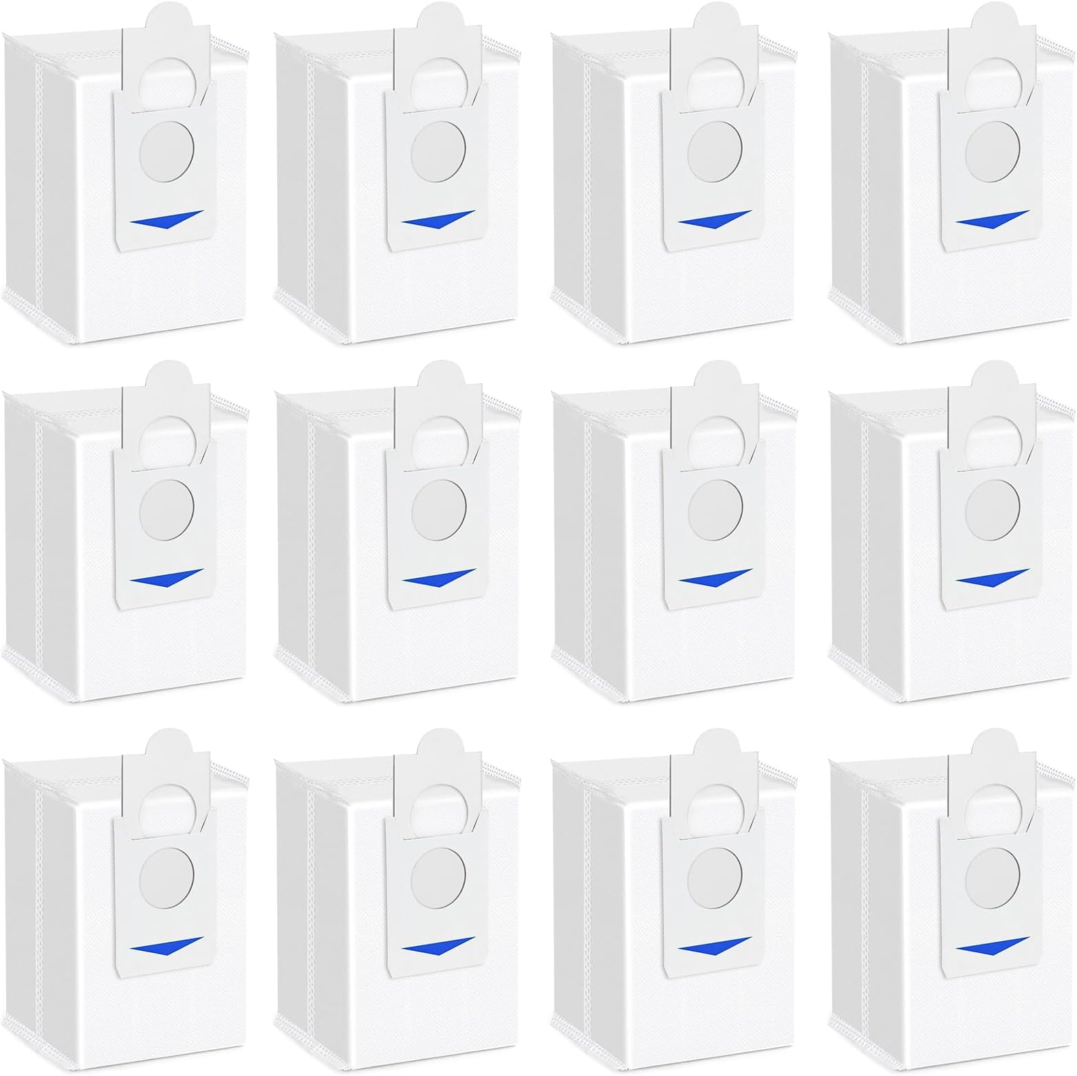 12 Pcs Dust Bags For ECOVACS DEEBOT X2 / X2 Omni / X2Pro/ DEX86 Vacuum Cleaner Robot Replacement Parts, Auto-Empty Station DDB030025