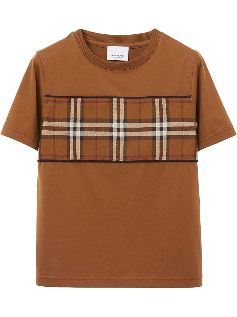 burberry check panel rainboots