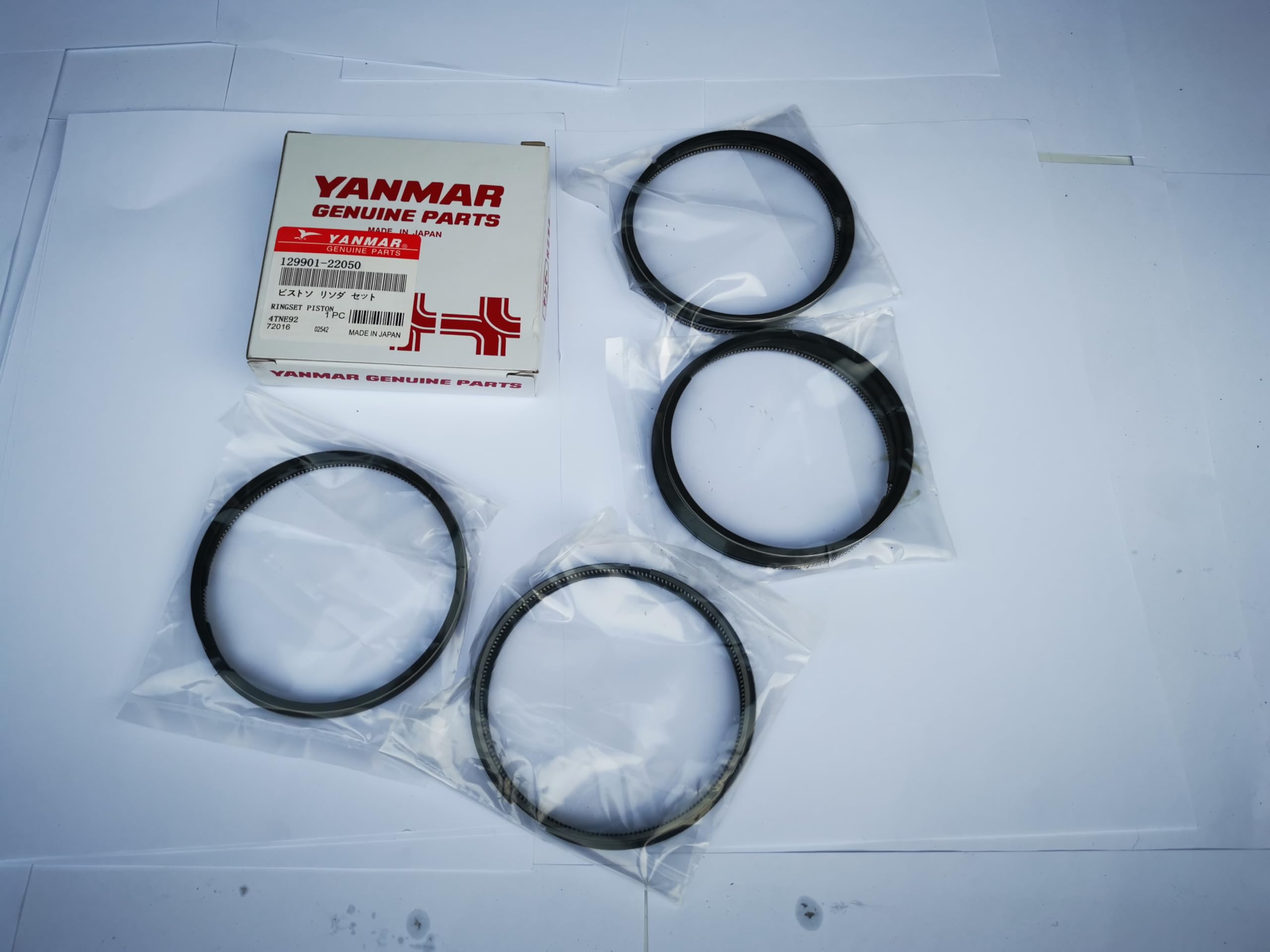 Joint de piston Yanmar 4D92E 4TNE92 : kit complet de roulement moteur - 5