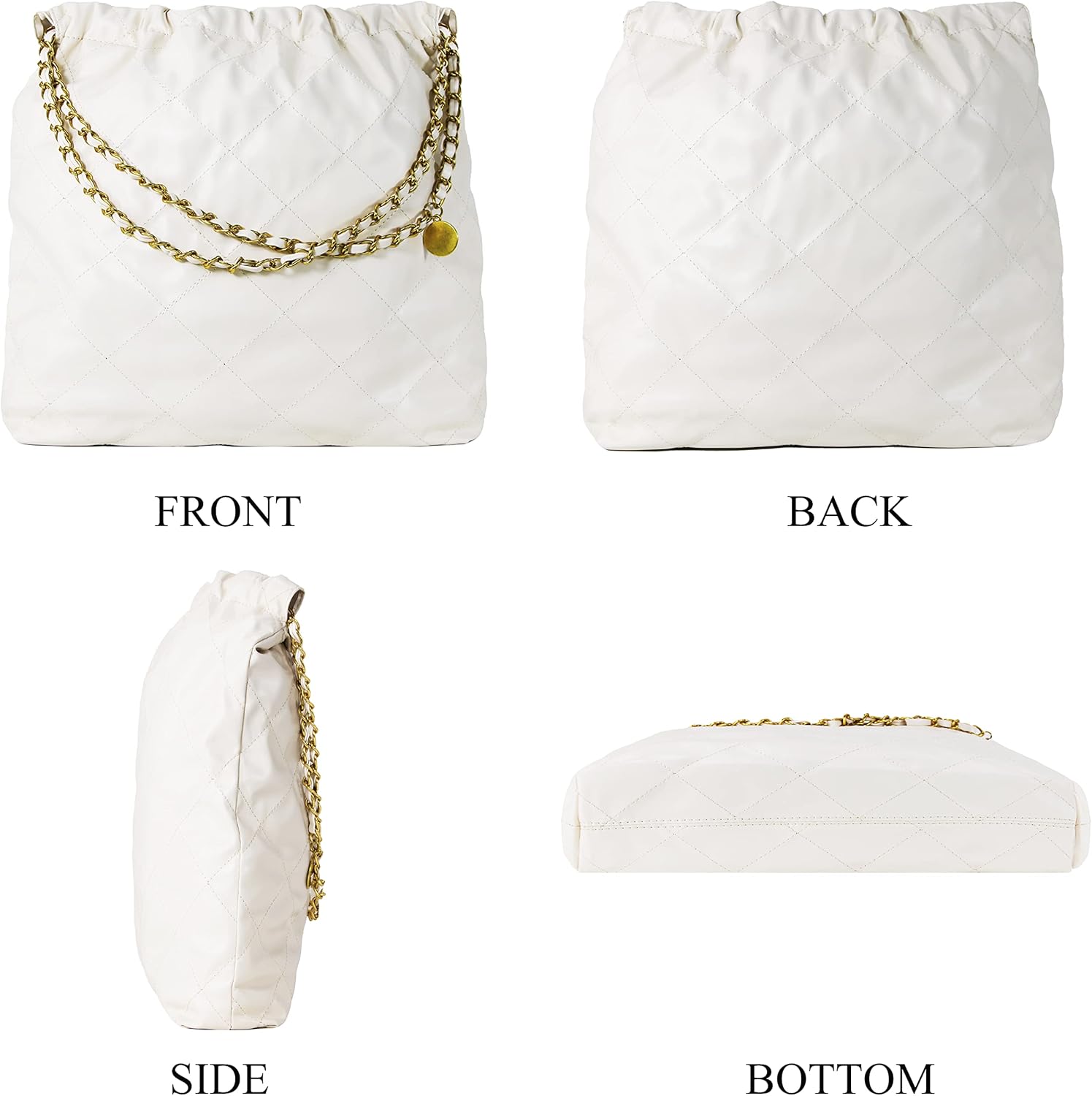 Crossbody Bag for Women Soft PU Leather Handbag Womens Hobo Shoulder bag with Wallet Diamond Plaid - Image 6