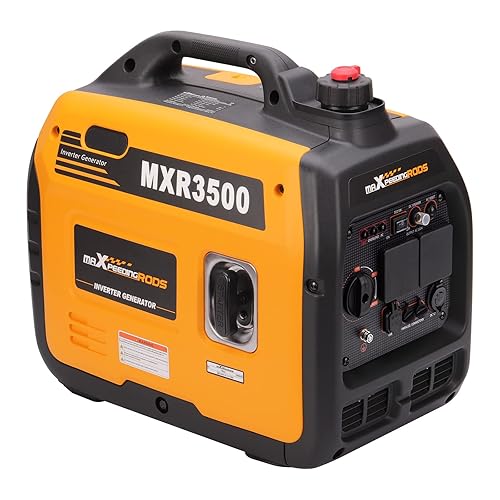 maXpeedingrods 3300W Portable Inverter Generator Petrol Silent Pure Sine Wave