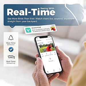 PerchMe Smart Bird Feeder with Camera, Solar Powered Bird Watching Camera for Outside, 2K HD Auto Capture Motion Detection with AI Identify, DIY Add-ons & Seed Scoop, A Ideal Gift