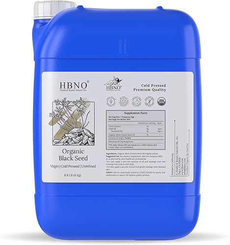 Vista 7 de HBNO Aceite orgánico de semillas negras – Enorme botella de vidrio de 8 onzas (8.1 fl oz), aceite de semilla negra orgánica certificado por USDA