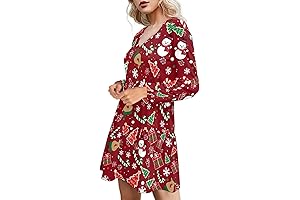 Snowman Dress Long Sleeve for Women