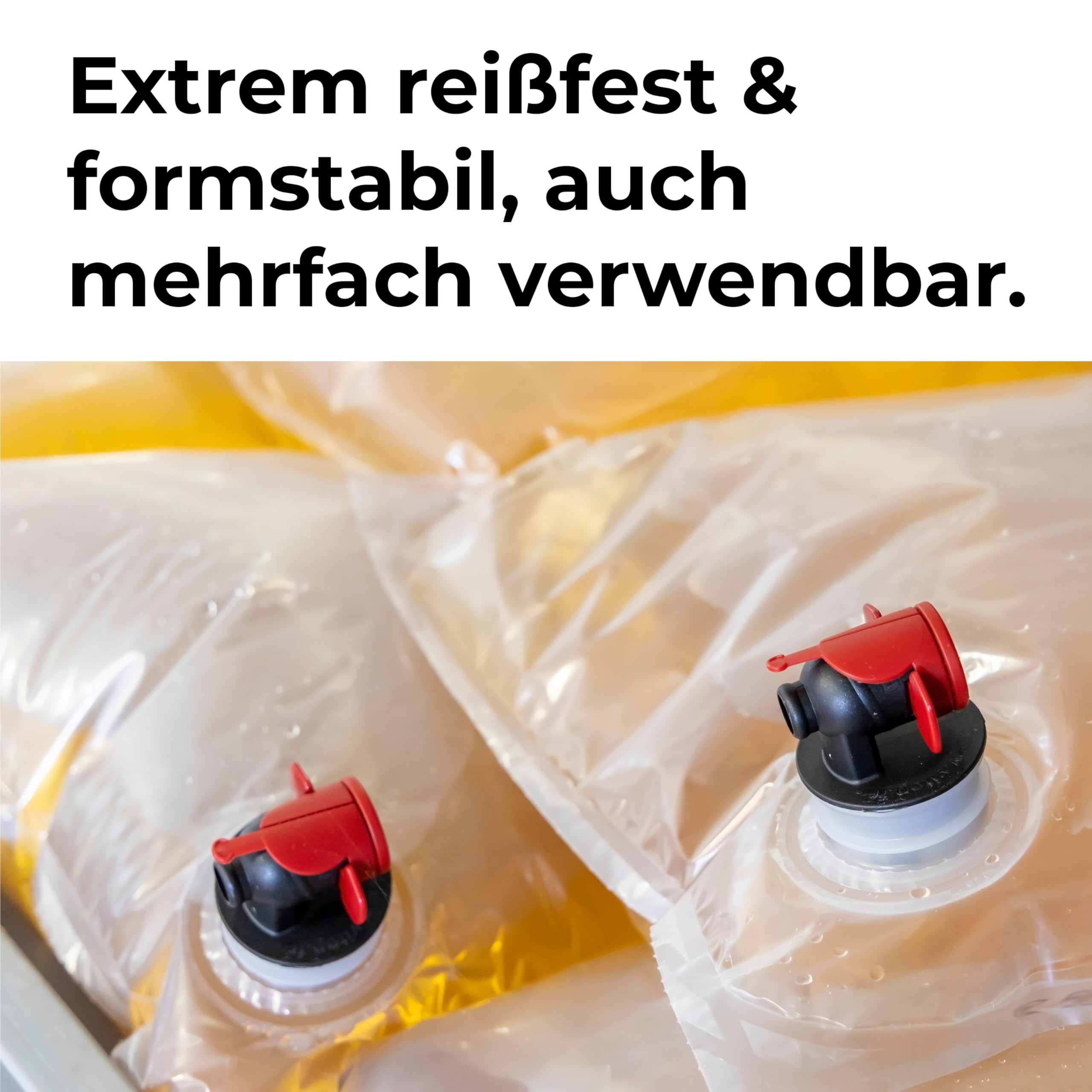 100 Stück Bag in Box Beutel 5 Liter | Baginbox Beutel in 5L | Saftschlauch | Saftbeutel (5 Liter)