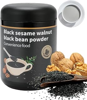 Premium Roasted Black Sesame Seed Powder,for Traditional Asian Recipes, Supports Hair Health,No Additives,Nutrient-Dense