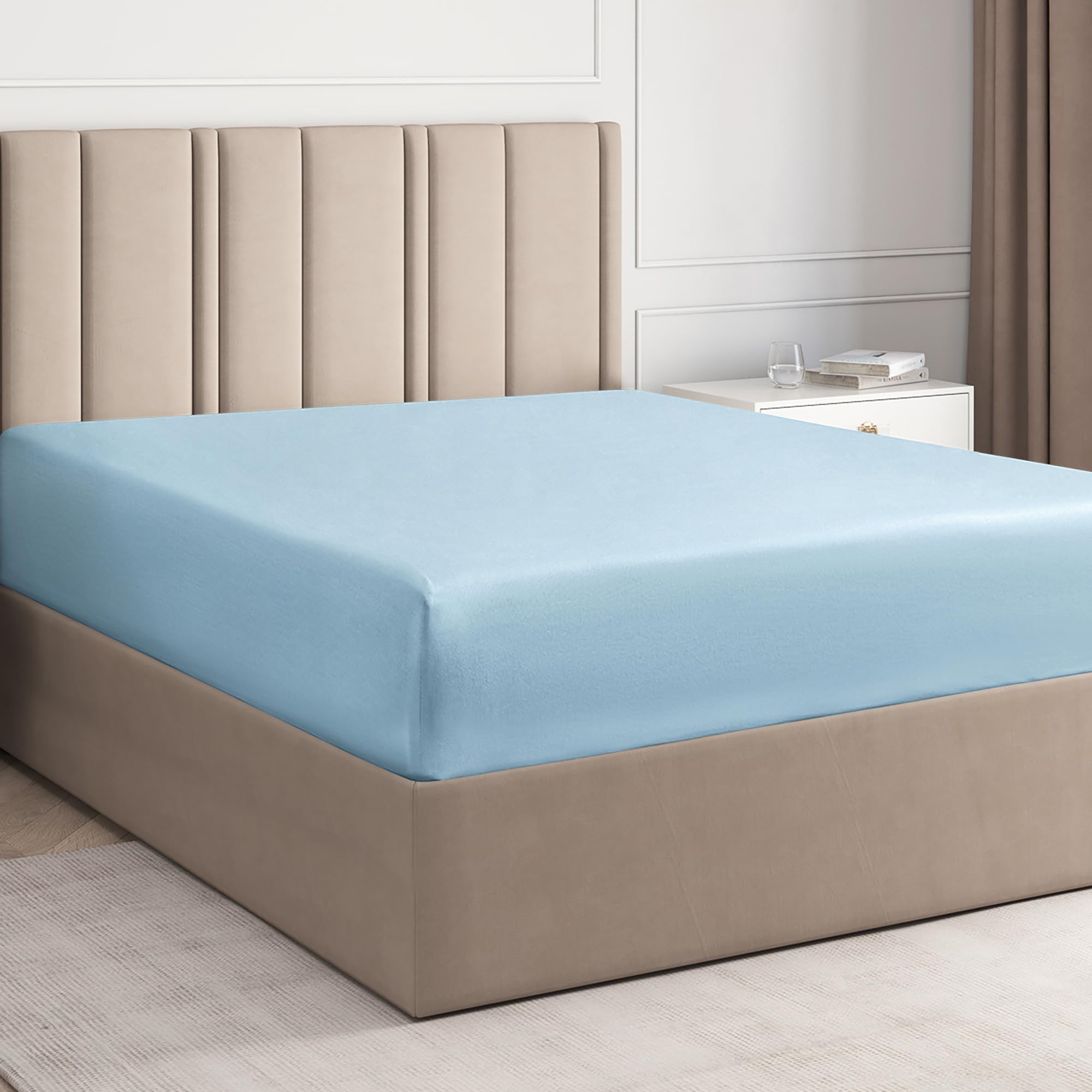 Lenzuolo Con Angoli 120x200 Cm - Microfibra, Per Materassi Fino A 30 Cm, Bianco - Foto 12