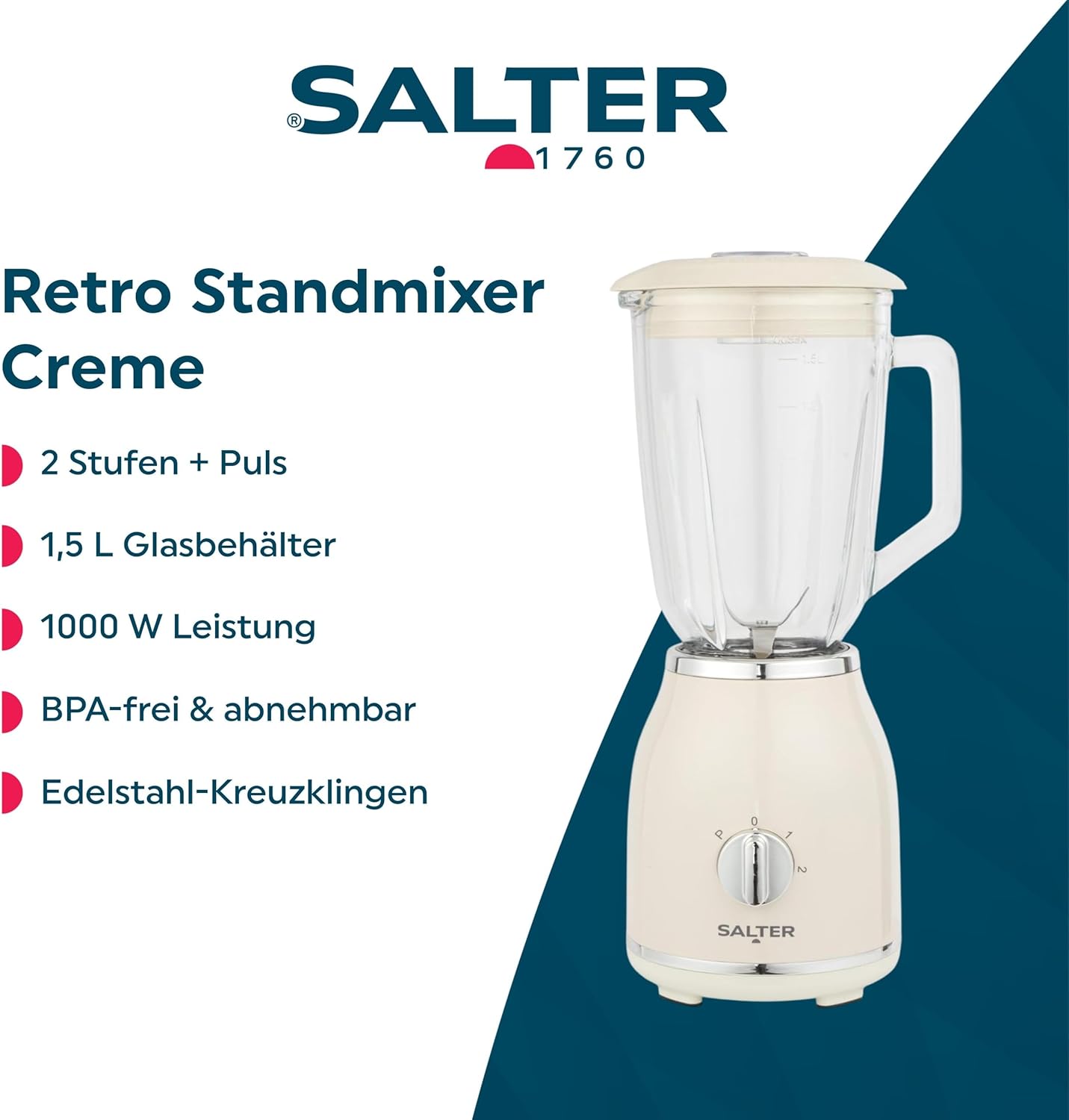Salter Retro Blender részletes nézet