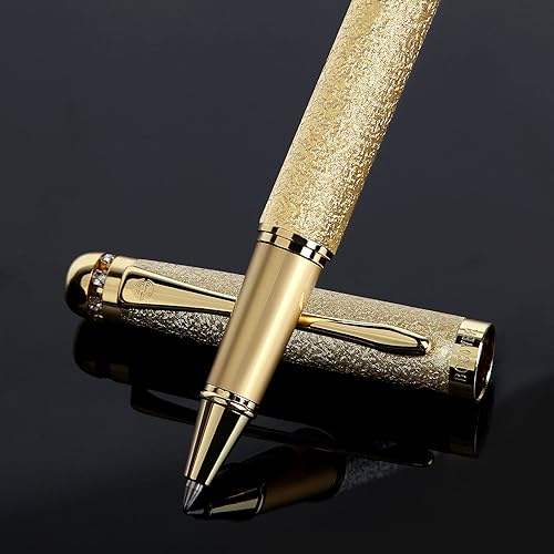 Bolígrafos de tinta líquida, el mejor juego de regalo de lujo para hombres y mujeres, bolígrafo de tinta negra recargable para oficina ejecutiva,