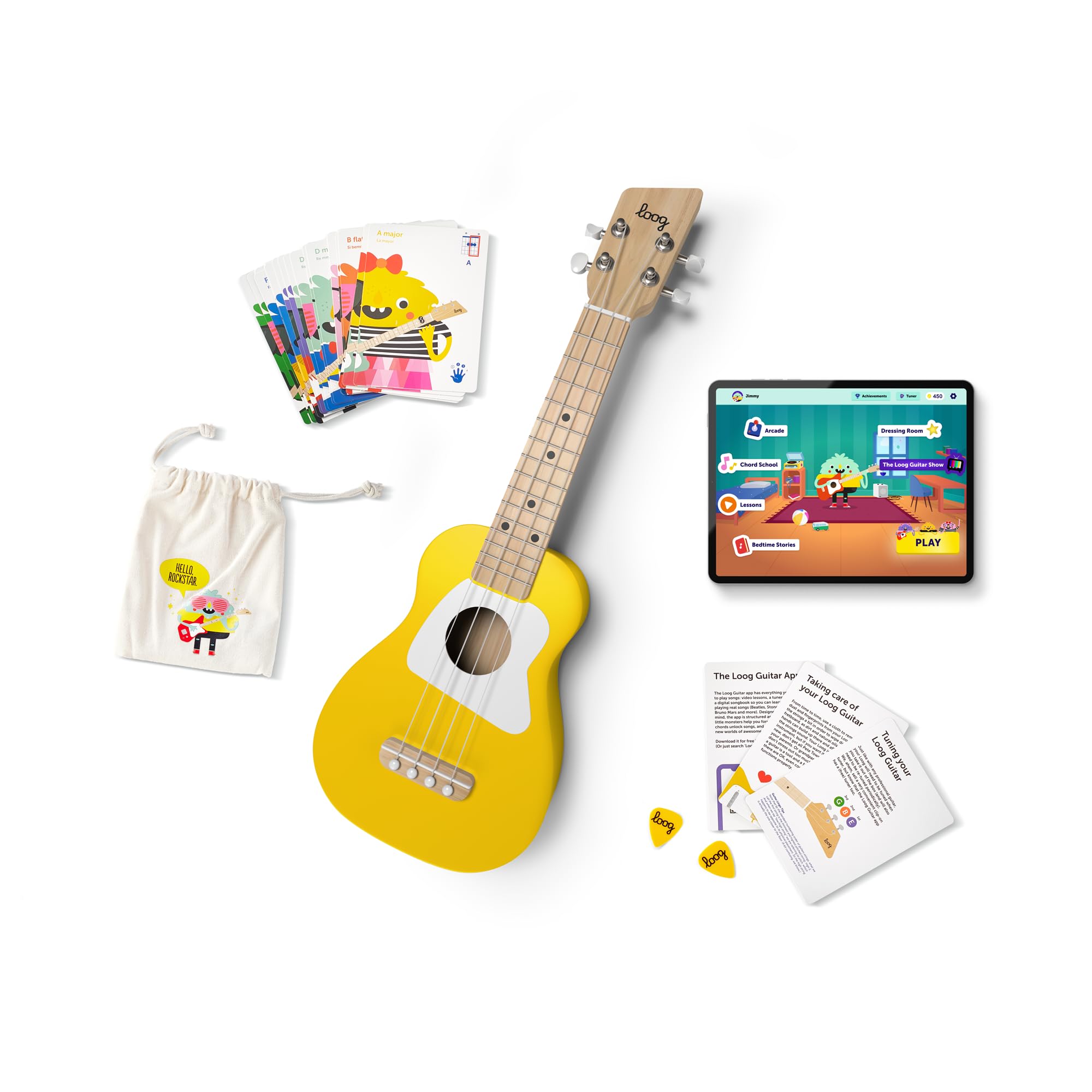 Loog Ukulele für Kinder (Sopran) gelb